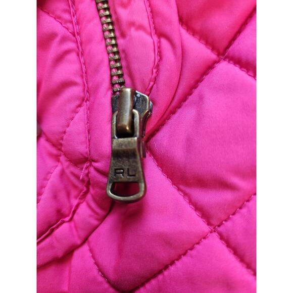 Ralph Lauren Quilted Corduroy Equestrian Style Barn Chore Jacket Girls Large - Picture 9 of 9